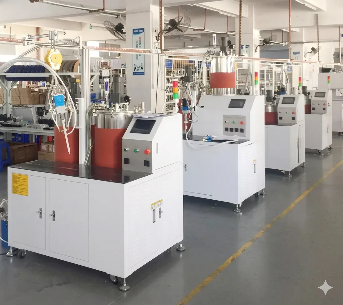 Hệ thống điều khiển chính xác tuyệt đối của Máy bơm keo hai thành phần SEC-S8700-E he thong dieu khien chinh xac tuyet doi cua may bom keo hai thanh phan sec-s8700-e