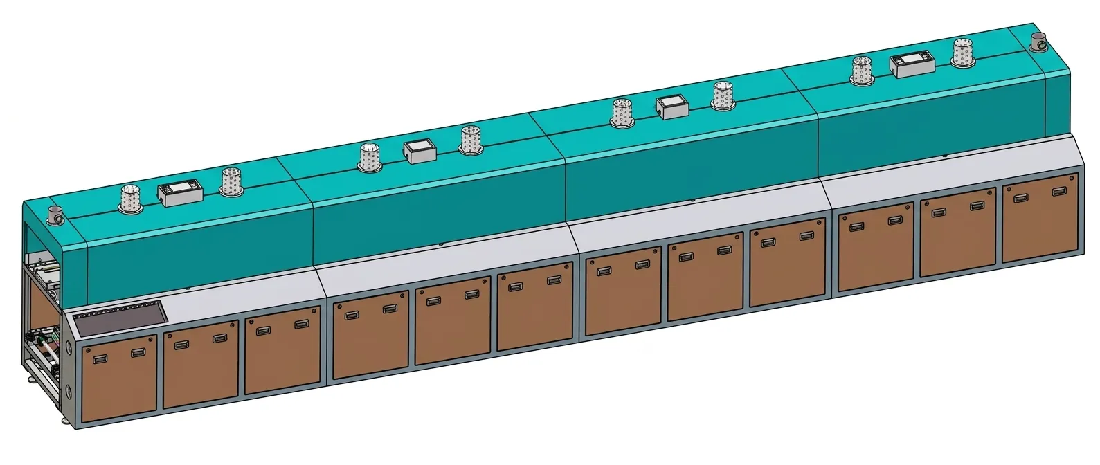 Hệ thống lò sấy của Dây chuyền đổ keo chân không he thong lo say cua day chuyen do keo chan khong