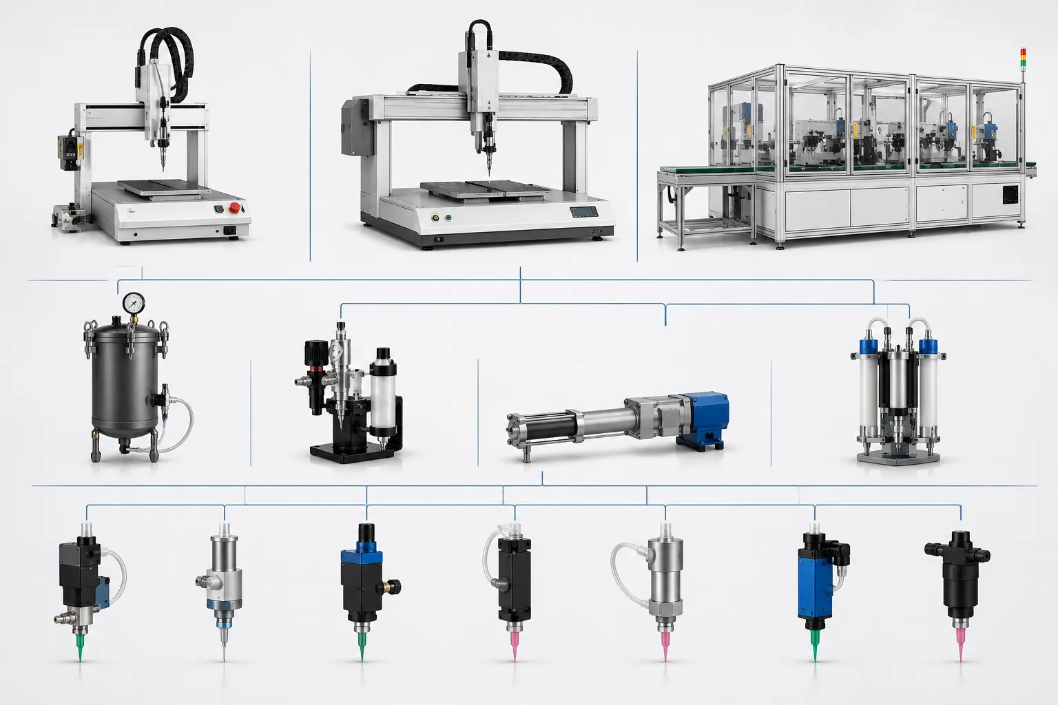 Các loại máy cấp keo điện tử phổ biến hiện nay và cách lựa chọn máy phù hợp