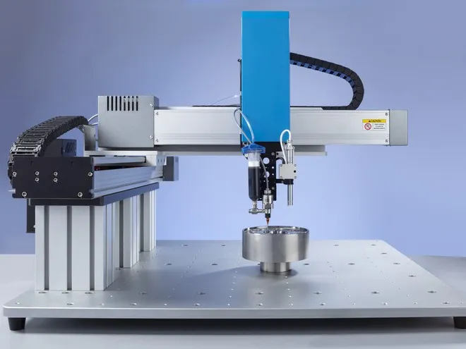 Gantry robot dispensing system